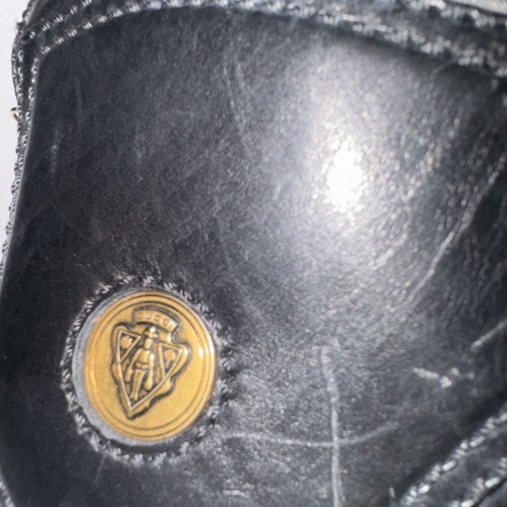Authentic leather Gucci black Diana Ankle boots Size 8 - Picture 11 of 11
